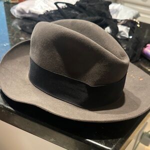 Stetson Gray and Black Fedora Hat